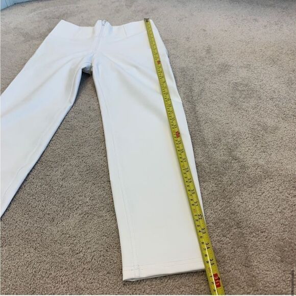 FREDDY WR.UP white faux leather vegan High Waisted 7/8 Length leggings Sz L NWT - Picture 8 of 10